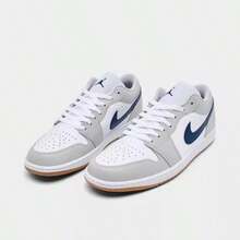 Nike Air Jordan 1 Low 'Men's Patent Varsity Red Black Jordans For Men HV4089-006 | Low-Top Versatility, Everyday Wearable - 藍白色 - 查看 5