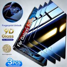 三星Galaxy S系列三片装隐私屏幕保护膜，支持0.2秒指纹解锁，兼容Galaxy S26+/S26/S26 Ultra、S25 Ultra/S25+/S25、S24 Ultra/S24 Plus/S24、S23/S22/S21，25°防窥钢化玻璃，全覆盖，防指纹，防摔，防刮，无气泡，生日/送礼佳品，手机屏幕保护膜，手机配件 - 3件 - 查看 15