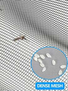 Lưới chống muỗi và côn trùng chuyên dụng cho mùa hè, kiểu khóa kéo, tiện lợi khi đóng mở cửa sổ, có thể sử dụng trong phòng ngủ, nhà bếp và phòng khách. Lưới chống muỗi và côn trùng chuyên dụng cho cửa sổ, lưới đan xen, thoáng khí, không cần đục lỗ, dễ lắp đặt, lưới chống muỗi gia dụng, lưới màu đen vô hình. - Cửa sổ màn hình - Xem 3