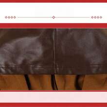 中世纪猎人连帽皮裙刺客角色扮演服装长袍 - 棕色 - 查看 6