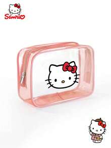 SANRIO 1个三丽鸥Hello Kitty化妆包，PVC材质，可爱旅行洗漱包，女士适用，完美的万圣节圣诞节礼物 - 彩色 - 查看 11