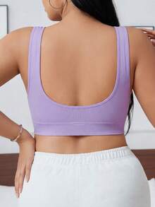3-Pack Women's Plus Size Sports Bra, Bras For Women  Bralettes For Women Wire-Free, Suitable For Sports, Running, Fitness, Shaping, Push-Up, And Beautiful Back,Women's Seamless Sports Bra, Crop Top, Vest, Elastic Shaping Underwear - 彩色 - 查看 7
