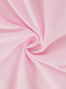 Girls' Short-Sleeved T-Shirt With Baseball Bow Print, A Versatile Everyday Garment, A Comfortable Basic Cotton T-Shirt With A Round Neck, Machine Washable, Suitable - Pink - View 4