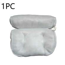 1pc Bath Tub Pillow, Size 35x33x8cm. Supports Neck, Head And Back, With Anti-Slip Suction Cups And Mesh Design. Due To Vacuum Compression, It Can Be Fluffed Up By Patting Or Air-Drying For A Period Of Time After Receiving. - White - View 15