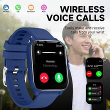 New 1.83-Inch Screen Stylish Design Unisex Sports Outdoor Smart Watch, Supports Wireless Calls/Messages, Multiple Sports Modes, Remote Photo Control, Fitness Tracking, Wireless Music, Compatible With Android And IOS, Perfect For Holiday Gifts. - View 6