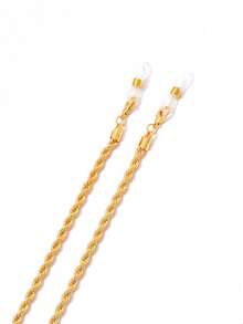 1 chiếc dây đeo kính bằng kim loại đơn giản và thời trang hình que bánh rán xoắn, dây đeo kính chống rơi, phụ kiện kính mắt dành cho nữ, dây đeo kính thời trang dành cho nữ. - Nhiều màu - Xem 6