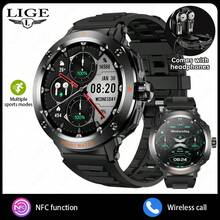 LIGE New Smart Earbuds Watch With Square High-Definition Large Screen, Integrated Earbuds Watch, Multiple Sports Modes, Alarm Clock, Music Playback - View 15