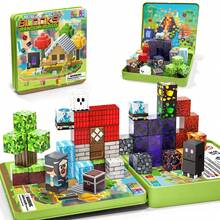 Bộ xếp hình nam châm, khối lập phương nam châm du lịch, đồ chơi xếp hình nam châm kèm hộp sắt di động, đồ chơi nam châm giáo dục STEM. - Nhiều màu - Xem 1