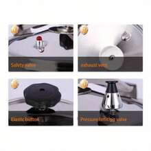 1.32gal/2.38gal Silvery Aluminum Protective Cooker, Steamer, Kitchen Cooker - View 7
