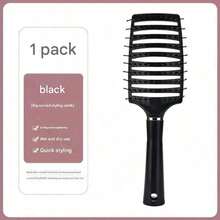 Double-Row Wide-Tooth Comb, Suitable For Both Men And Women, Ideal For Scalp Massage, Hair Styling, And Creating Wavy Or Curly Hairstyles. - Màu xanh nhạt - Xem 8