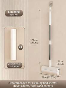 1 cái, Bàn lăn loại bỏ xơ vải tại nhà, Dụng cụ loại bỏ lông trên quần áo và giường, Ống lăn xơ vải đa năng có thể thay thế giấy dán, Dụng cụ vệ sinh nhà cửa thiết thực - nhiều màu - Xem 8