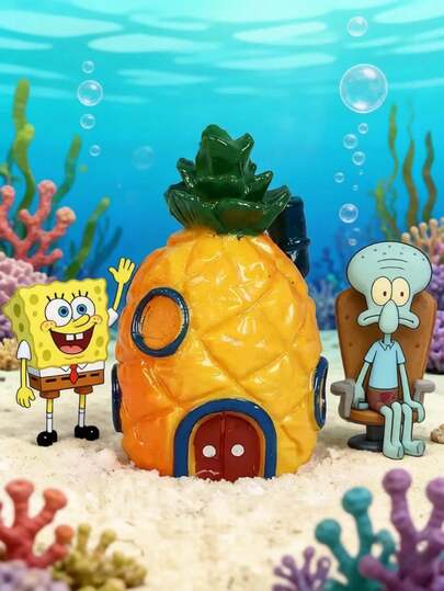 SpongeBob SquarePants Bộ 1/3 món đồ trang trí mini theo chủ đề, các nhân vật: Patrick, Squidward, Mr. Krabs, Sandy, Gary. Nhà hàng Krusty Krab và Squidward, những món đồ trang trí nhỏ xinh này là món quà Giáng sinh hoàn hảo dành cho bạn bè. Thích hợp để trang trí tiệc, trang trí nhà cửa, trang trí phòng, trang trí bánh kem, trang trí bể cá, trưng bày tiệc.