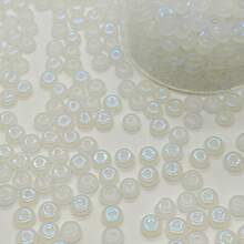 60 hạt/10g hạt cườm thủy tinh trong suốt, thích hợp để tự làm đồ trang sức, vòng tay và mặt dây chuyền. - Bàn tính 23 màu với sơn dầu và màu vẽ - Xem 32