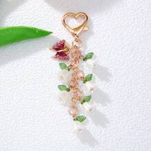 1 chiếc móc khóa hình hoa linh lan mùa xuân, phụ kiện túi xách độc đáo, nghệ thuật và đa năng. - Nhiều màu - Xem 10