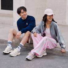 Adidas ECLYPTIX 2.0 复古网眼运动休闲厚底运动鞋 - 淺灰色 - 查看 3