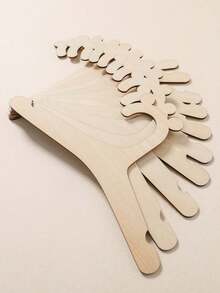 5/10 chiếc móc treo quần áo trẻ em hình gấu bằng gỗ sáng tạo, giá treo quần áo phòng trẻ em - màu nâu - Xem 7