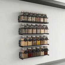 Wall Mounted Kitchen Racks - أسود - مشاهدة 8
