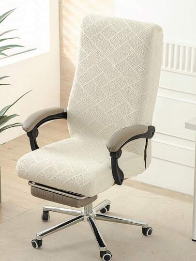 1 chiếc bọc ghế văn phòng dệt jacquard dày dặn, có thể tháo rời và giặt được, bọc toàn bộ ghế xoay có khóa kéo.