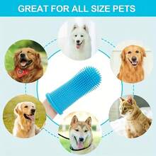 Pet Finger Toothbrush, Silicone Toothbrush, Puppy & Kitten Finger Brush, Suitable For Small Dogs And Cats - Multicolor - View 7