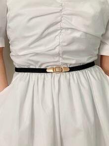 1 chiếc thắt lưng thun co giãn dành cho nữ, phụ kiện thắt lưng tối giản thời trang, thanh lịch để phối cùng váy, áo khoác, áo sơ mi mỗi ngày. - A - Xem 10