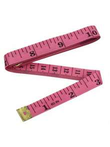 1 Rollo de Cinta Métrica Plástica de 60 Pulgadas, Regla Doméstica Moderna - Multicolor - Ver 4