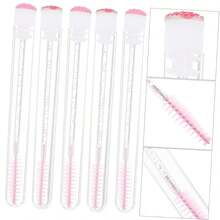10/30/50 Pieces Eyelash Brush Tubes, Disposable Mascara Brush Tubes, Reusable Eyelash Brushes Dustproof Cleaning Storage Tubes - Pink - View 3