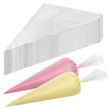 20/50/100/200pcs Disposable Triangle Piping Bags, Frosting Bags For Cake, Cupcake & Dessert Decorating, Essential Kitchen Baking Tools - Multicolor - View 1