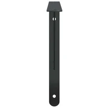 Soportes para estantes, 4 piezas, 40x2,5x25 cm, acero inoxidable negro - 1PC - Ver 6
