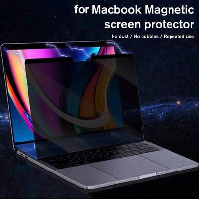 1pc Magnetic Privacy Screen Filter, Suitable For Air13/Air13.6/Pro13inch/Pro14inch, Removable And Reusable, Easy Installation
