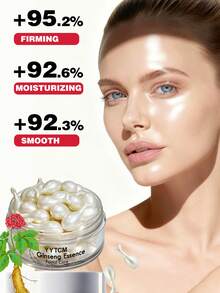 30粒/瓶 人参提取物胶囊，保湿紧致精华液，含角鲨烷、富勒烯、烟酰胺、维生素E、视黄醇，深层补水 - 白色 - 查看 8