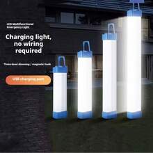 Tubo de lámpara LED recargable, luz de emergencia USB de 5V, iluminación portátil magnética para Camping, mercado nocturno, tira dura para vehículo al aire libre - 1 PZA - Ver 3