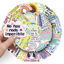 1 miếng dán squishy tiếng Tây Ban Nha truyền cảm hứng, hình dán trang trí thẩm mỹ, tạo động lực. - Nhiều màu - Xem 7