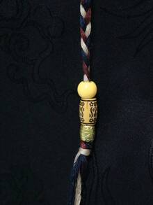 Celana Pendek Musim Panas Pria Motif Naga Gaya Cina, Lembut, Mengalir, Halus & Bernapas, Celana Harem dengan Pinggang Elastis, Tali Serut, Celana Capri Nyaman - Hitam - View 7
