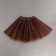 1pc Women Adult Fluffy 3-Layer Tulle Skirt With, Retro 80s Run Party Ballet Costume, Girls Puffy Tutu Skirt Spring Summer Autumn Winter - 40cm Skirt Length - View 2