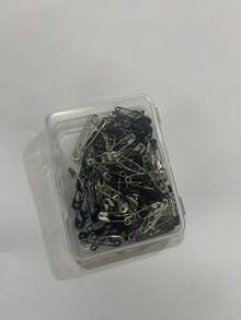 120pcs/Box Mini Pins, Suitable For DIY Clothing And Crafts - Black And White Colors - Durable And Rust-Resistant - Black and White - View 12