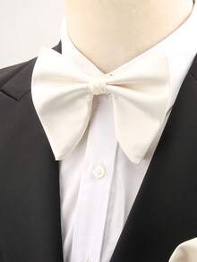 1pc Men's Premium Ox Horn Bow Tie, Suitable For Weddings, Holiday Parties, High-End Suit Accessory Gift,Accessories,Festival - Multicolor - View 7