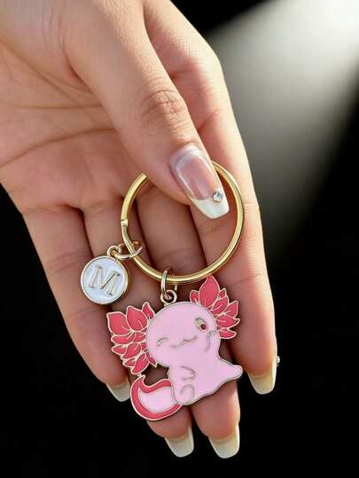 1 pièce Porte-clés dragon hexagonal rose en prière, porte-clés de remise des diplômes, porte-clés étudiant original, porte-clés de voiture unisexe, porte-clés, cadeau de fête, accessoire quotidien et de festival