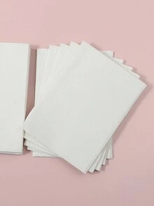 1包一次性防水防污美甲桌垫，清洁工具，睫毛嫁接纸 - 白色 - 查看 2