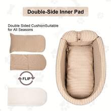 Portable Pet Booster Seat - Car Pet Travel Carrier, Handheld, Easy-Clean Surface, Soft Grip Padding, Front & Rear Seat Compatible - Essential For Dogs, Cats, And Other Pets - Yellow - View 5