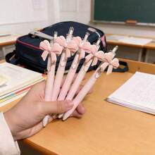 10 piezas Bolígrafos con lazo, Diseño lindo de lazo rosa, Recuerdos de fiesta, Bolígrafos de regalo, Suministros de fiesta - Multicolor - Ver 11