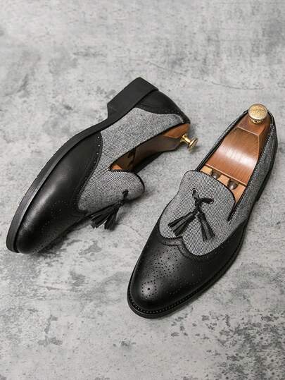 2026 New Men's Slip-On Loafers, Suitable For Banquet, Club, Party, Formal Occasions. Luxury Casual Oxford Shoes For Youth, Autumn/Spring. Holiday Gift, Suitable For Commuting, Social Events, Stage Performance