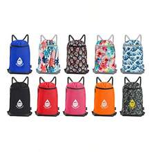 Skog Å Kust GymSak 2-in-1 Drawstring Cinch Bag with Removable Waterproof Dry Bag - Rosado - Ver 6