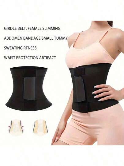 AIBOYING 1件装女士三层可调节束腰带，男女通用健身塑身腰带，尺码S-XL