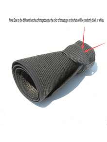 1顶时尚可折叠女士帽子，带蝴蝶结、魔术贴、马尾辫孔、无帽檐设计，适合户外、海滩、旅行、防晒，巴拿马草帽，夏季款 - 蝴蝶 - 查看 11