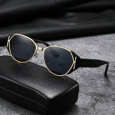 Gafas de moda con montura de estilo vintage de carey, modelo versátil de estilo callejero, marca de lujo Y