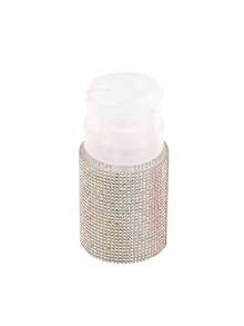 Chai nước tẩy sơn móng tay màu hồng và trắng với thiết kế hình kim cương và nắp nhấn tiện dụng. Dụng cụ chăm sóc móng: Chai đựng sơn móng tay bằng nhựa với thiết kế họa tiết kim cương, có thể đổ đầy lại, chai nước tẩy sơn móng tay có nắp nhấn. - Nhiều màu - Xem 8