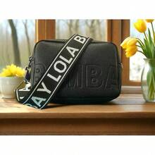 Small Square Letter Print Bag For Women, Shoulder And Crossbody Bag, Simple And Versatile Storage Bag. - Đen + Đen trắng - Xem 12