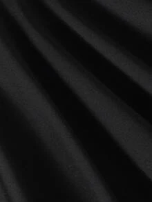 Baby Girls' Elegant Bowknot Patchwork Round Neck Waist Dress, Summer - Black - View 8