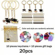 Bộ 10/20/40 móc khóa tốt nghiệp, unisex, quà lưu niệm lý tưởng cho sinh viên tốt nghiệp đại học, cao đẳng, trung học và cấp hai, món quà hoàn hảo cho sinh viên năm cuối và thạc sĩ, quà tặng tiệc tốt nghiệp, quà tặng tựu trường. - ngẫu nhiên - Xem 9