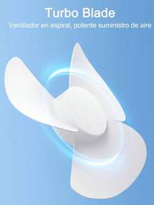 Ventilador de techo con luz LED giratoria para el hogar, boca de rosca E27, luz de ventilador de techo para sala de estar, control remoto, luz de ventilador de dormitorio de 30 W, - Blanco - Ver 6
